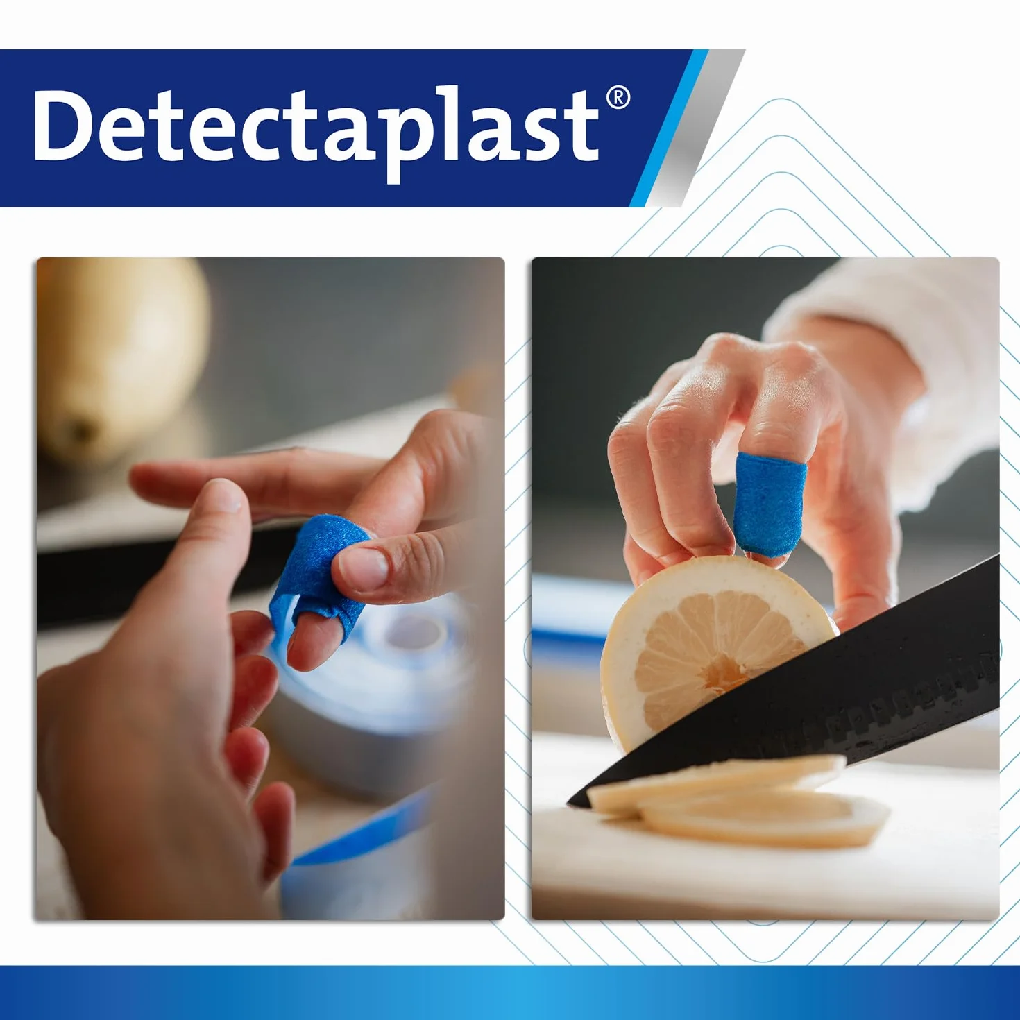 Opatrunek na rany Detectaplast, opatrunek samoprzylepny na rany i urazy, wodoodporny plaster w rolce, do kontaktu z żywnością, super elastyczny, 3 cm x 4,5 m