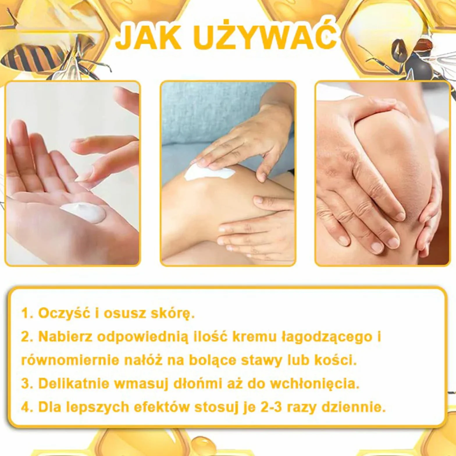 StawVital Kremz Jadem Pszczelim Leczniczy do Regeneracjistawów,Krem jadu pszczelego do stawów i kości, Bee Venom Crem, maść na jad pszczeli, 30 ml (1)