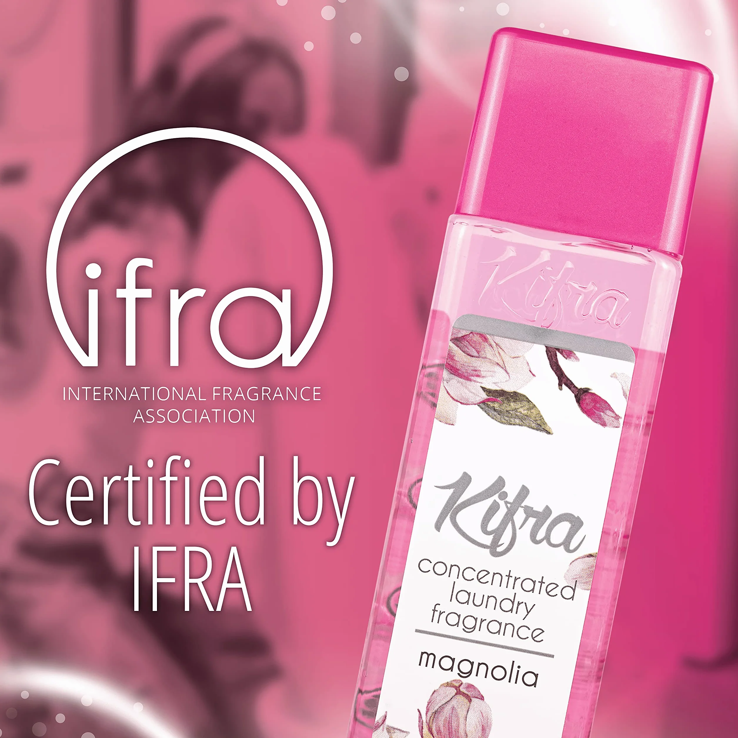 KIFRA Magnolia skoncentrowane perfumy do prania, 200 ml, 80 cykli prania, długotrwały zapach do prania