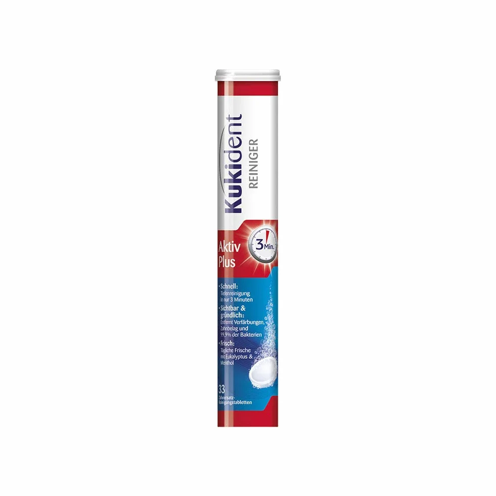 Kukident Aktiv Plus, 33 tabletki
