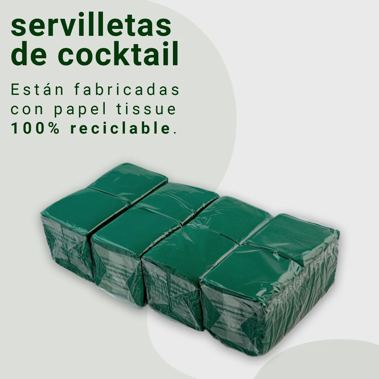 Hostelnovo - 600 szt. zielonych serwetek stołowych - Papier jednorazowy - Mikropunkt 10 x 10 cm (po złożeniu) i 20 x 20 cm (rozłożony) - Idealne na imprezy cateringowe, barowe i przyjęcia