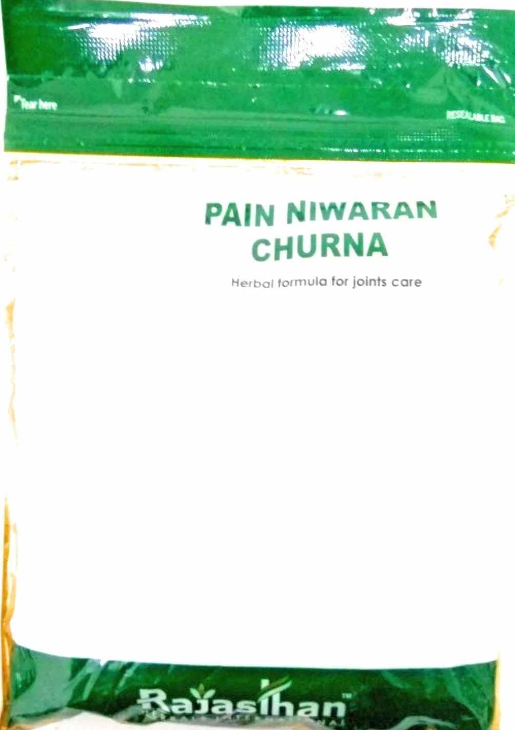 ajasthan herbals ajurvedic pain niwaran churna, żółty, 135 g