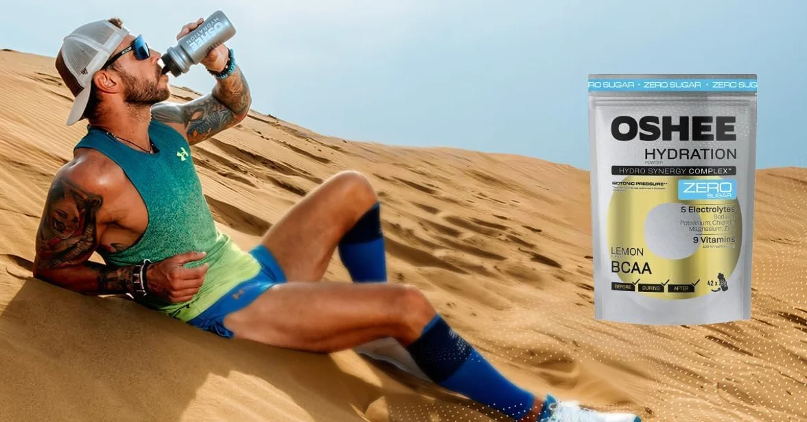 OSHEE Hydration Zero Sugar proszek Lemon BCAA 630 g