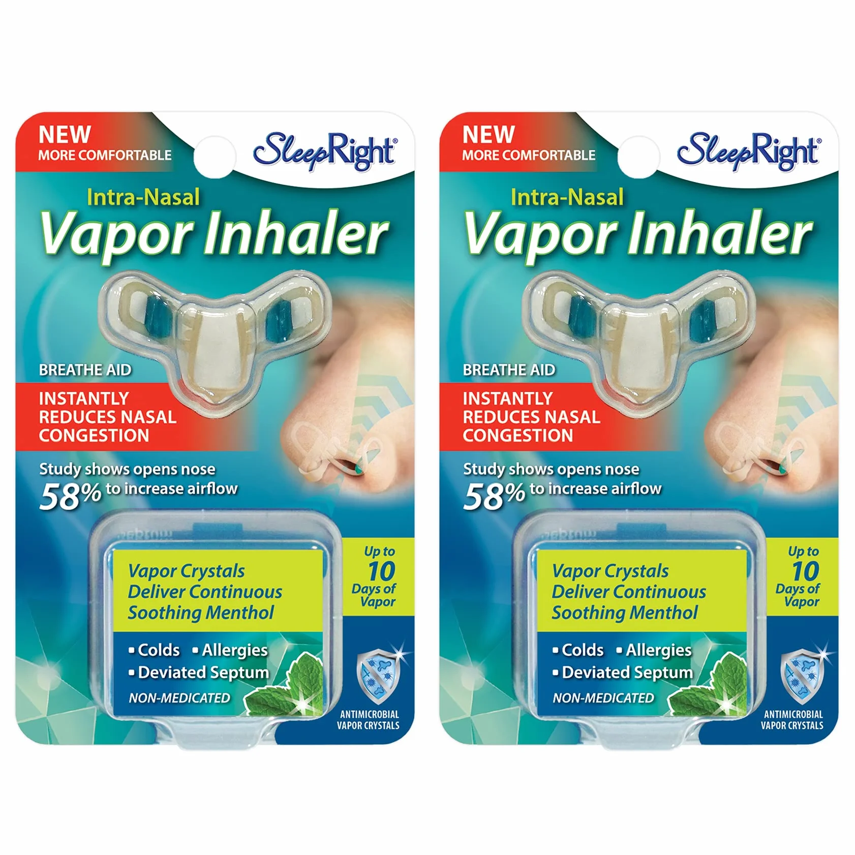 Vapor inhalator rozszerzający nos z kryształkami mentolowymi