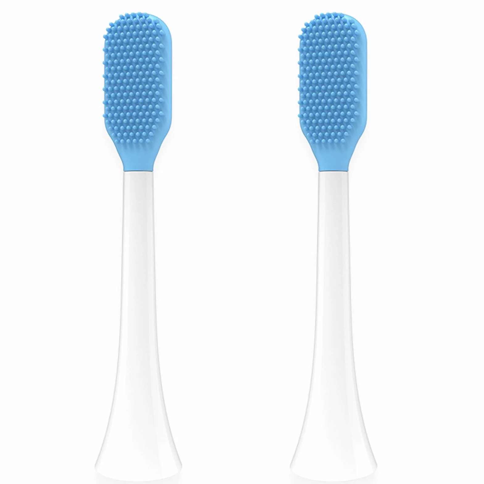 Akcesoria do czyszczenia języka Philips Sonicare/Dontodent – zestaw 2 sztuk, przeciw nieświeżemu oddechowi i bakteriom, akcesoria do elektrycznych szczoteczek do zębów