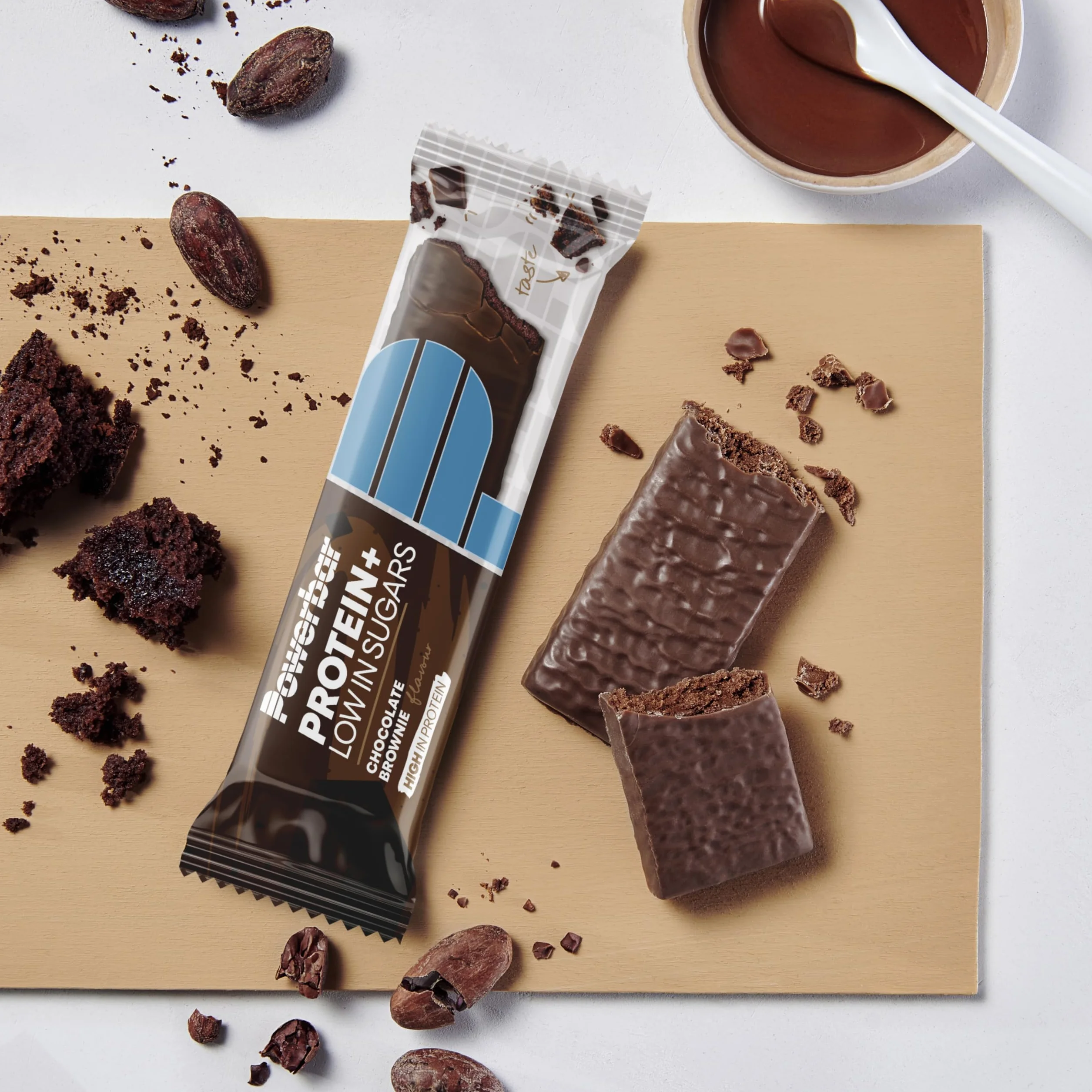 Powerbar Protein Plus Low Sugar Bar (16x35g) Chocolate Brownie - Batony - Batony proteinowe