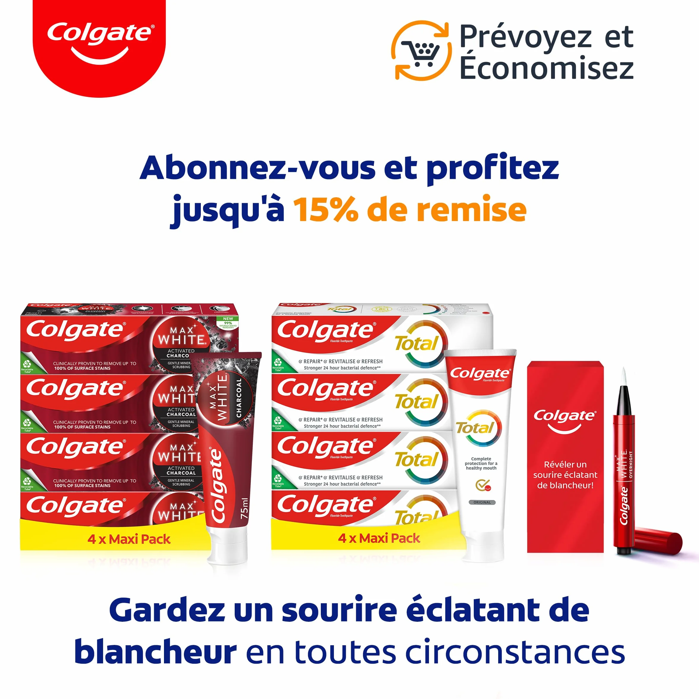 COLGATE - Szczoteczka do zębów 360 Deep Clean Medium - usuwa bakterie - nici międzyzębowe czyści między zębami