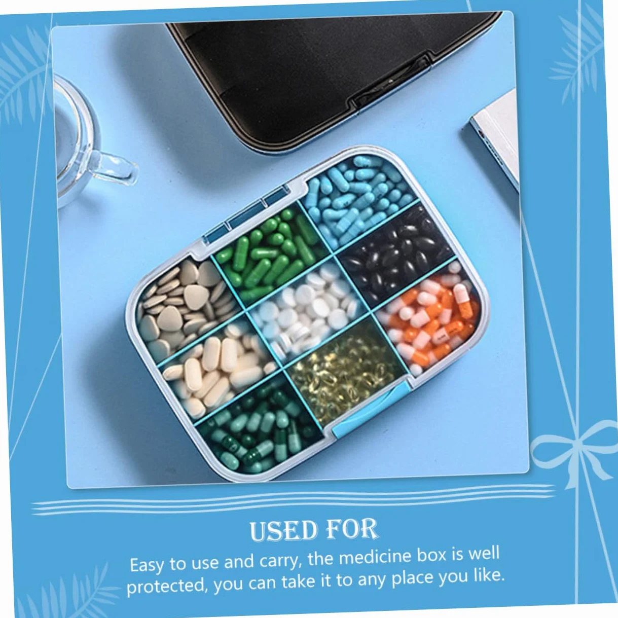 FRCOLOR Organizer Na Tabletki Podróżne O Dużej Pojemności Dozownik Na Leki Przechowywanie Tabletek W Domu I W Podróży