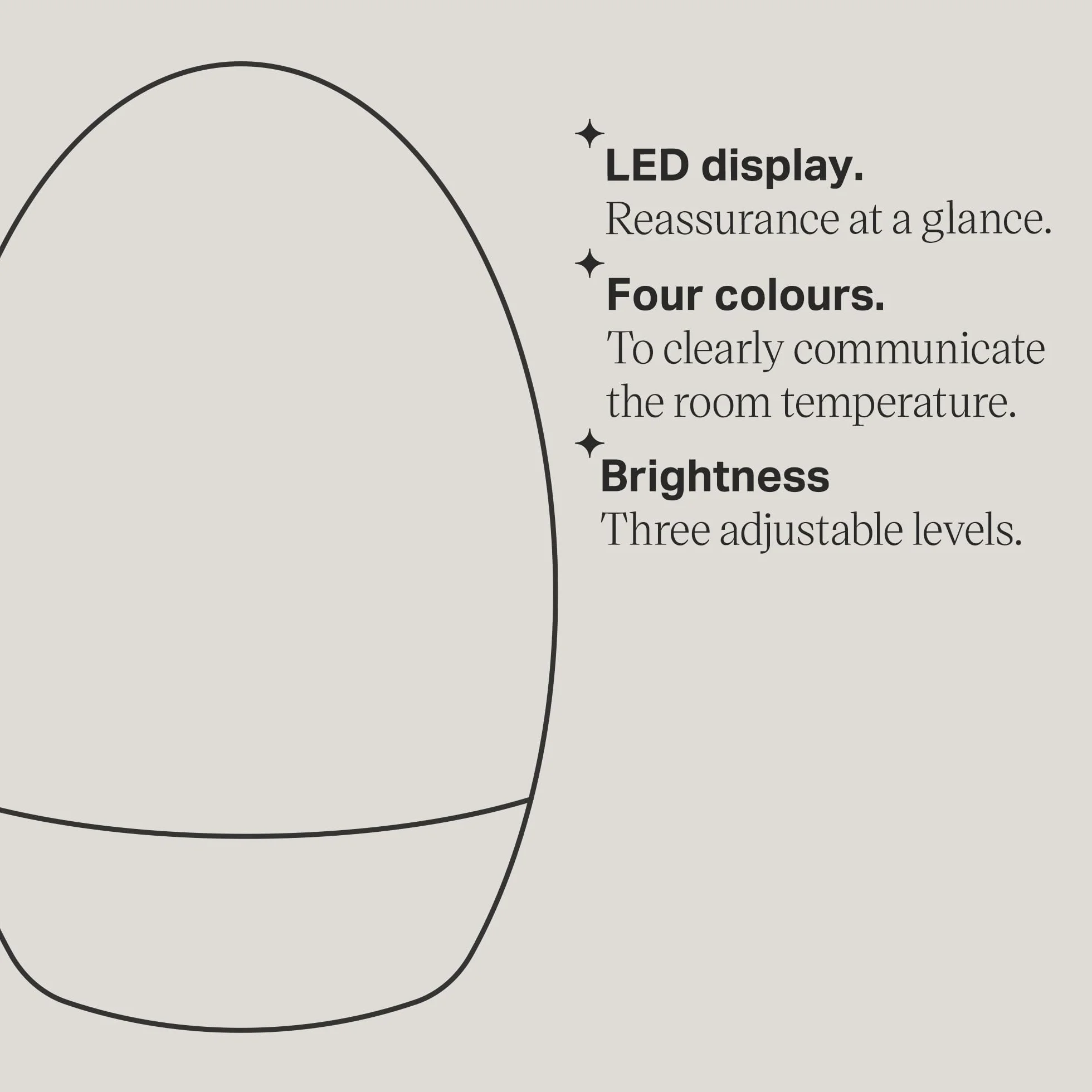Tommee Tippee GroEgg2 Digital Colour Changing Room Thermometer Night Light USB Powered
