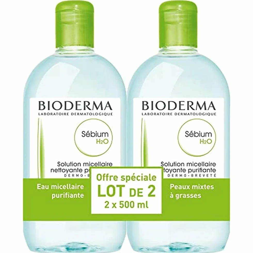 Bioderma Sebium H2O Micellar Solution Zestaw 2 x 500 ml