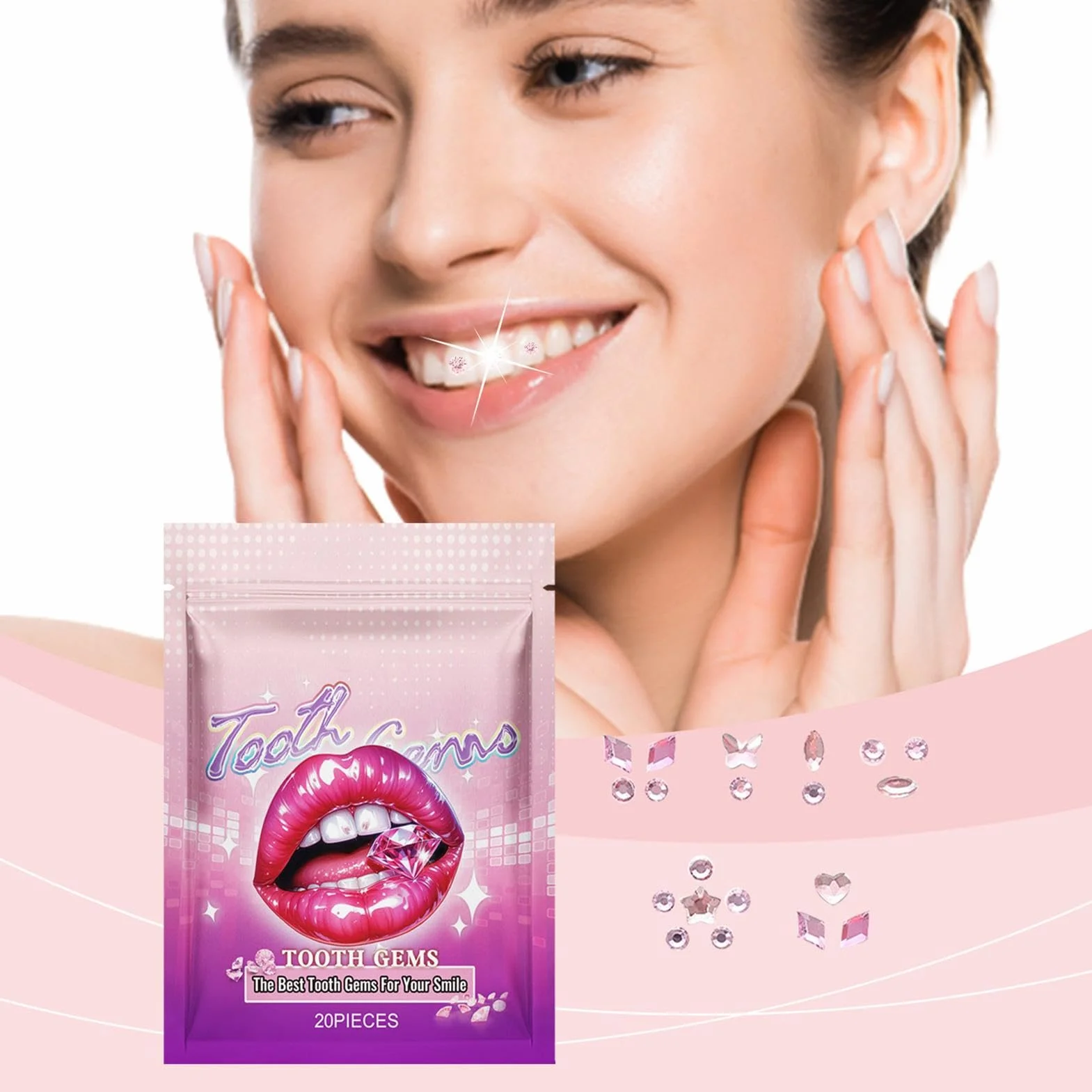 Tooth Gems zestaw biżuterii z klejnotami zębowymi kryształowy ząb kamienie szlachetne do zębów