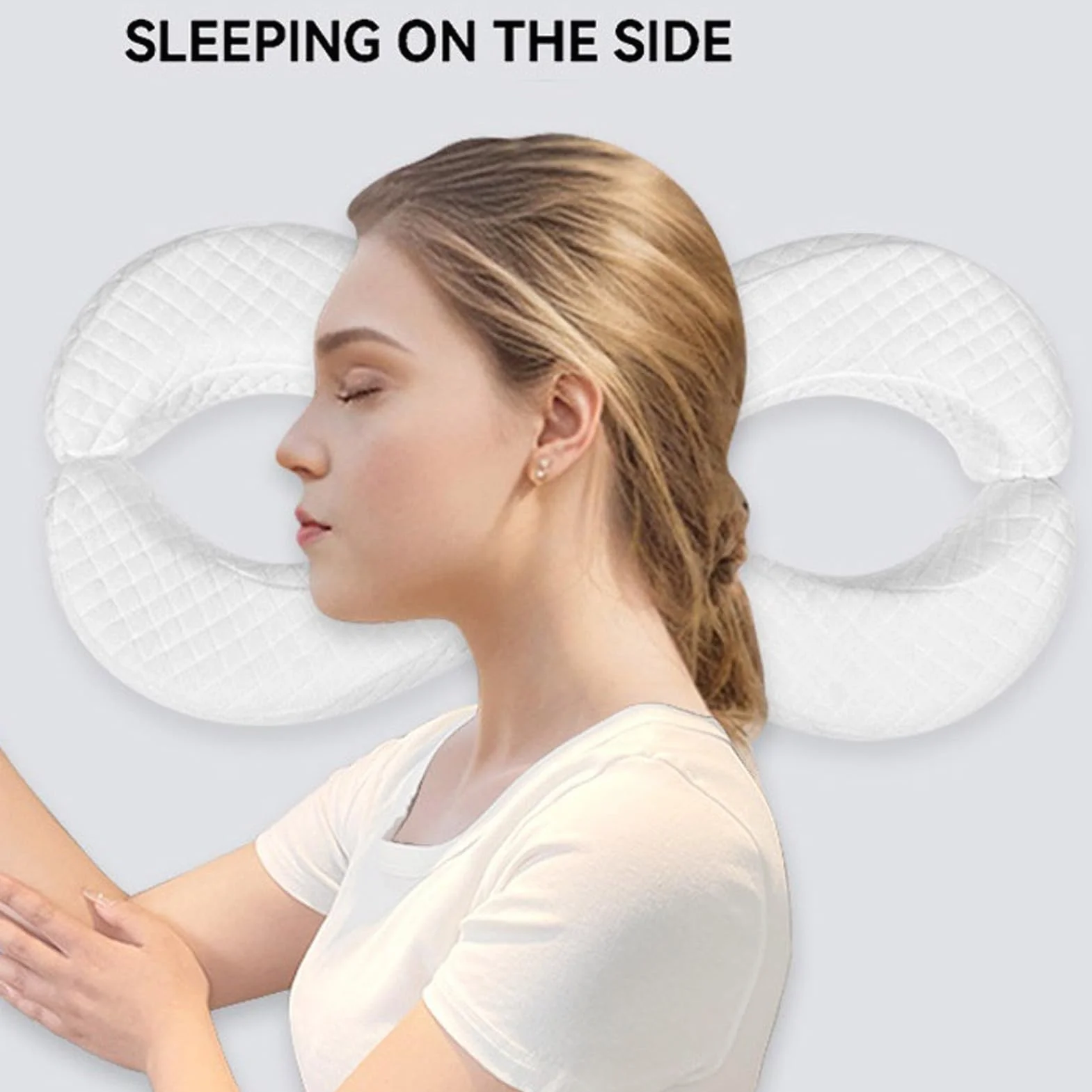 Poduszka z pamięcią, Ergonomiczna Poduszka Boczna, Głęboki Sen, 9cm