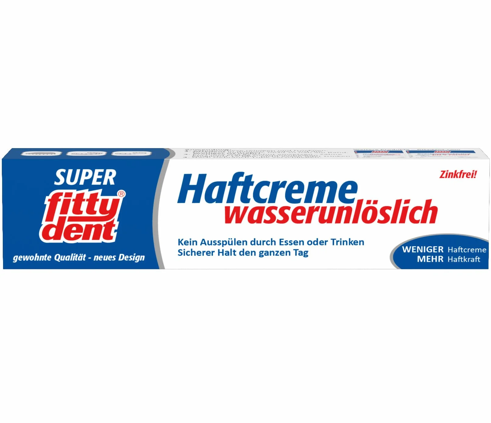 FITTYDENT Super krem samoprzylepny 40 g pasta - długa przyczepność i duża siła przyczepności. Specjalnie do wąskich i płaskich żuchw