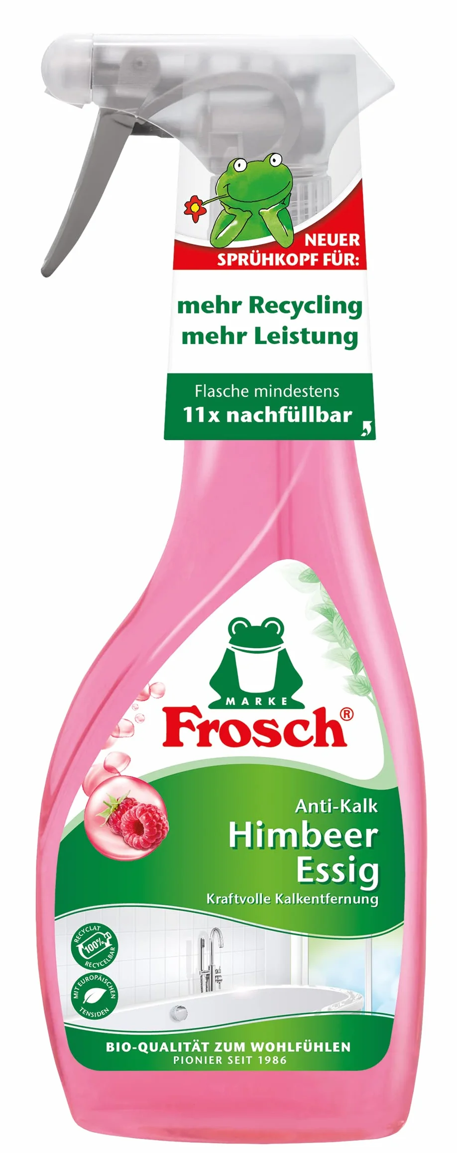 Frosch Środek do czyszczenia antywapiennego ocet malinowy 0,5 l
