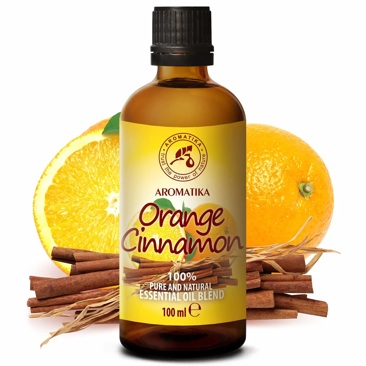 Mieszanka zapachowa pomarańcza i cynamon 100 ml – mieszanka eteryczna – olejki eteryczne do dyfuzorów i lamp zapachowych – olejki zapachowe na Boże Narodzenie
