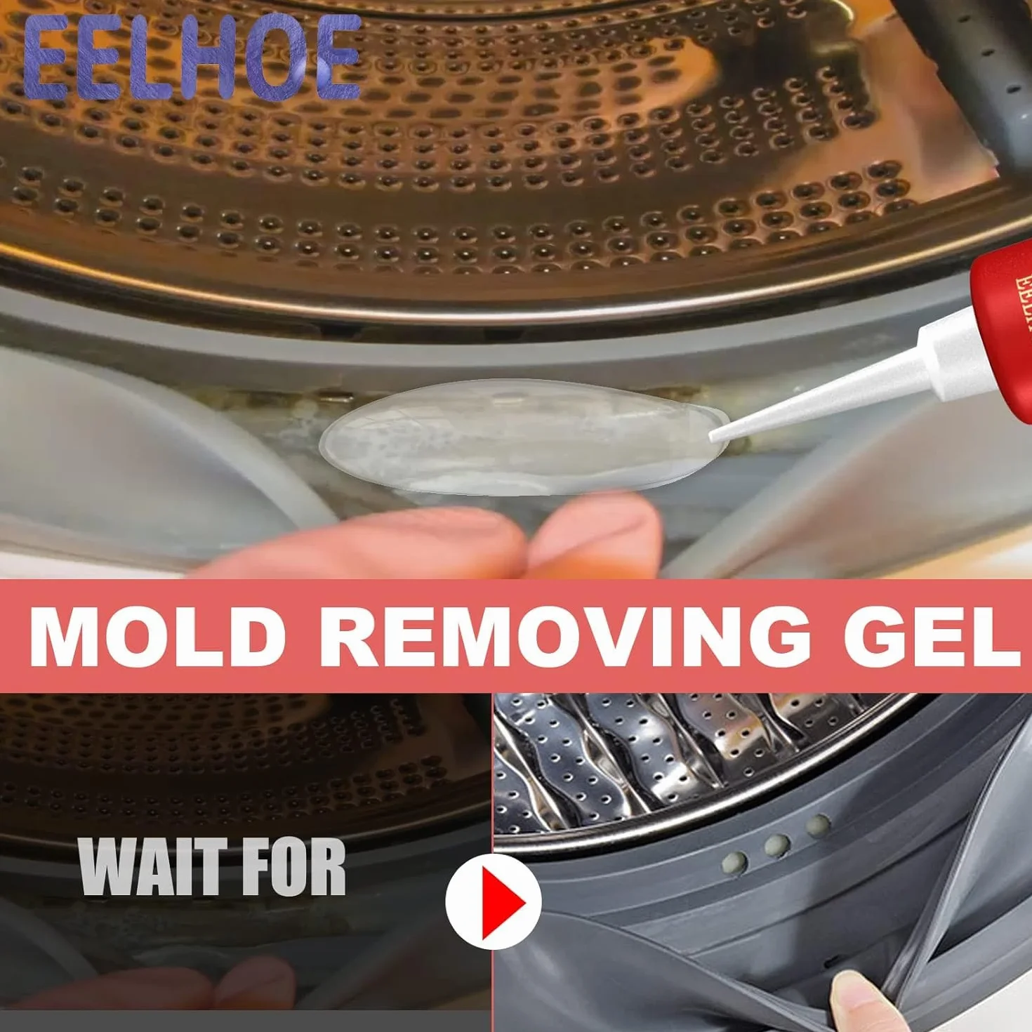 2 pcs Flinzor Mold Remover,Magic Mold Remover Gel,Powerful Quick Mold Remover Gel,Household Mould Removal Gel for Kitchen Bathroom Tile Stains Sink
