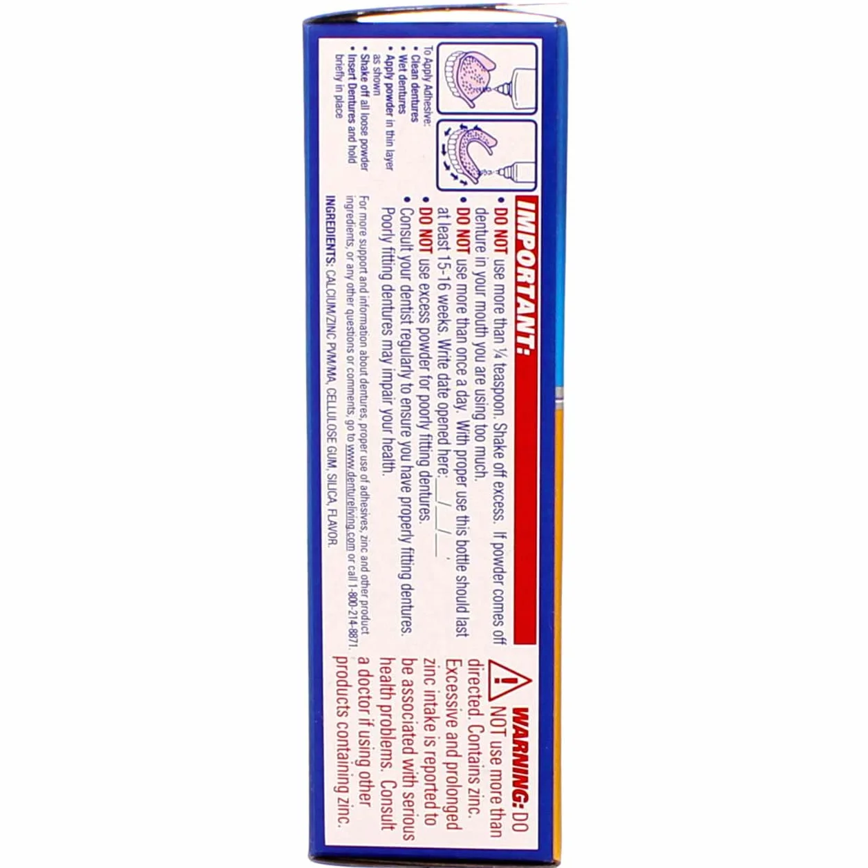 Fixodent Fixodent Denture Adhesive Powder Extra Hold, Extra Hold 2.7 Oz by Fixodent