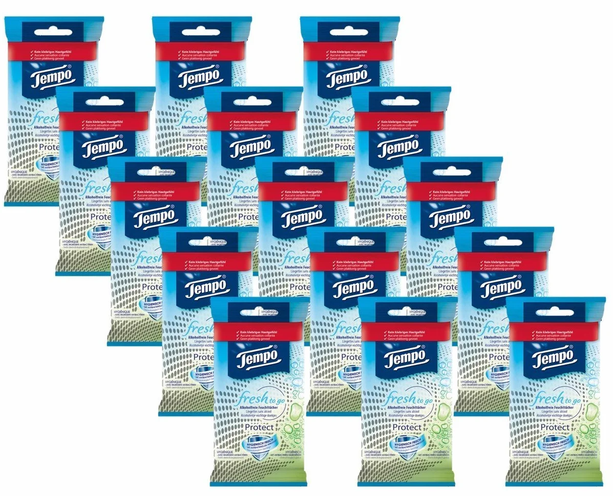 Tempo Fresh to Go Protect, ogromne opakowanie, 15 sztuk