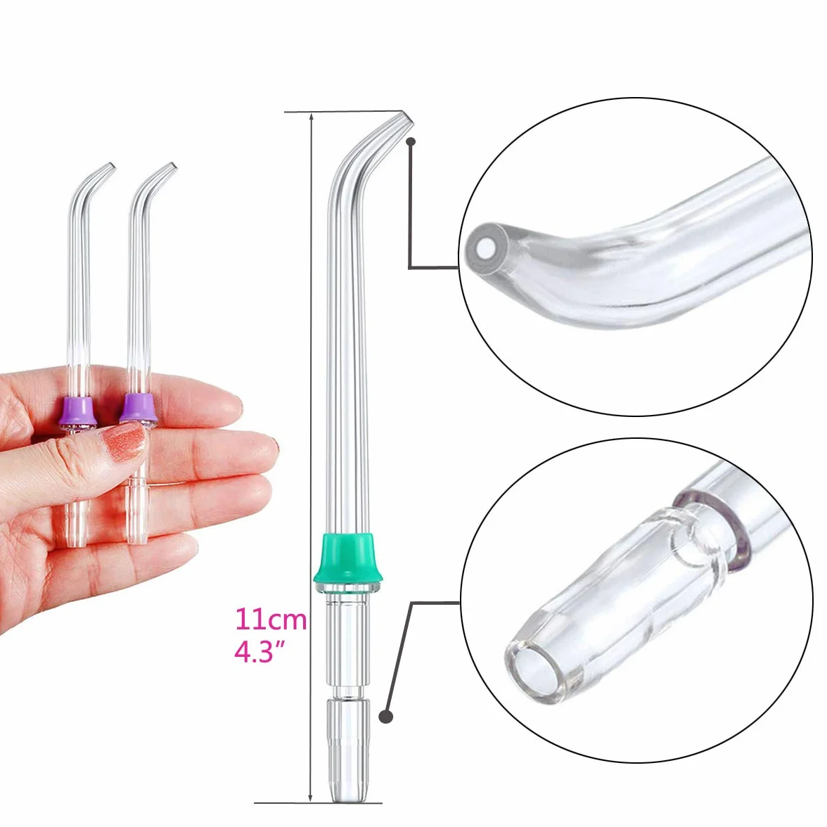 Wymienne końcówki Waterpik WP-100 WP-250 WP-462 WP-660 akcesoria do dysz (4 sztuki)