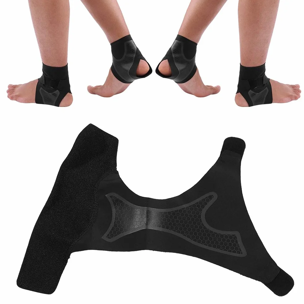 Knöchelbandage Atmungsaktives Neopren Fuß-Bandage Einstellbar Fußgelenkstütze Hilft Verstauchungen zu verhindern, Sprunggelenkbandage für Damen, Herren, Kinder(S-1 Paar)
