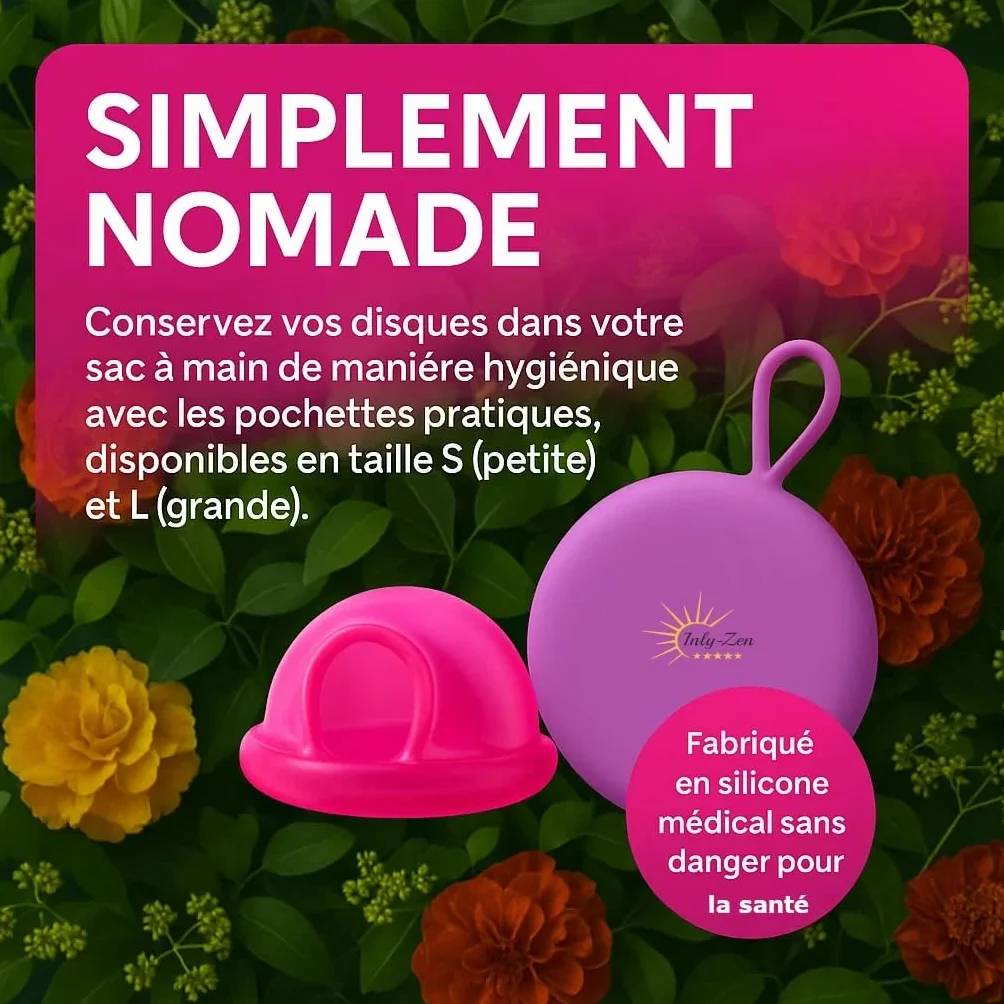 inly Zen Dysk Menstruacyjny x2, Biały, Bez BPA
