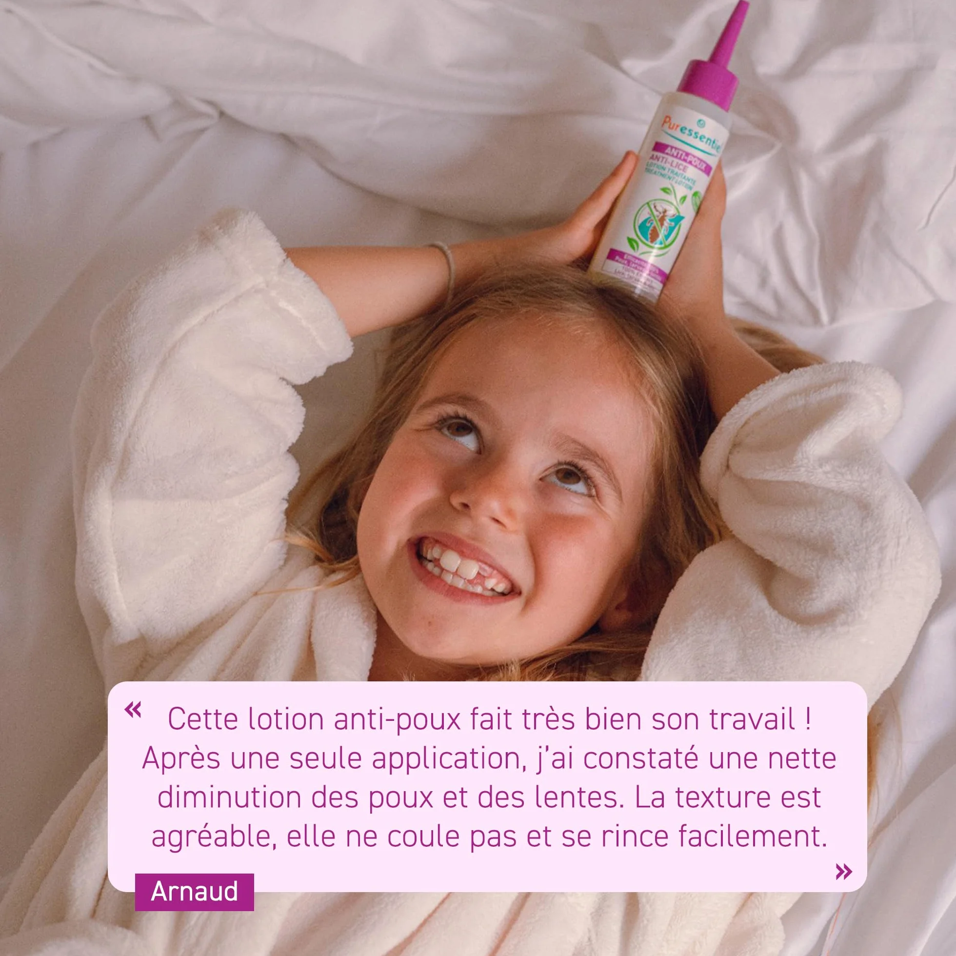 Puressentiel Balsam do leczenia wszy głowowych i grzebień na wszy, zabija 100% wszy, w zaledwie 10 minut, 100% naturalna formuła, łatwy do nałożenia, balsam 100 ml, dla dzieci i dorosłych, bez