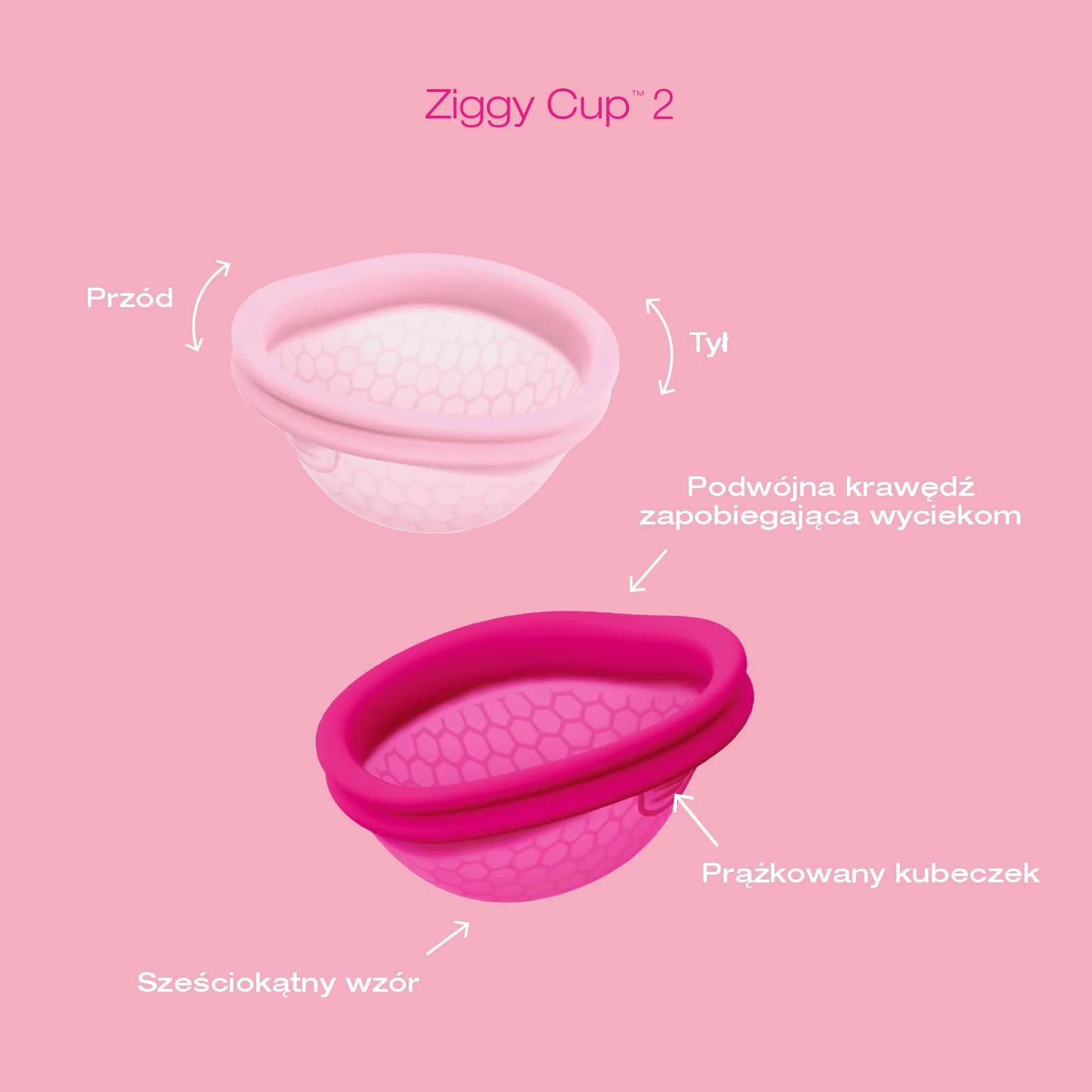 Intimina Ziggy Cup 2 – ultracienki i płaski dysk menstruacyjny nowej generacji (Rozmiar B)