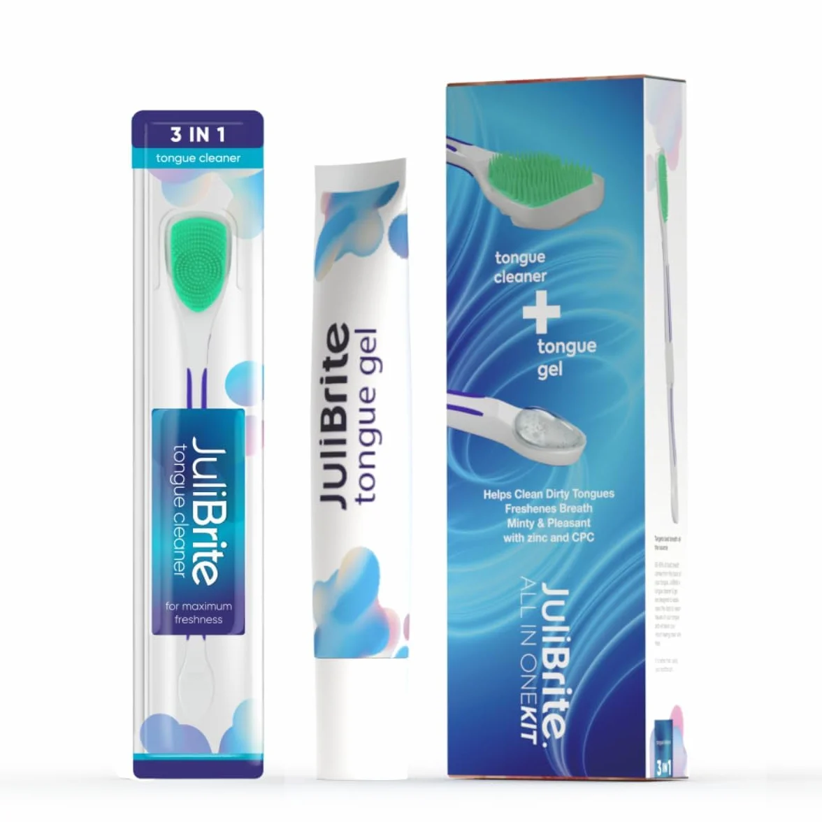 Żel do czyszczenia języka 50 ml + szczoteczka zestaw na nieświeży oddech