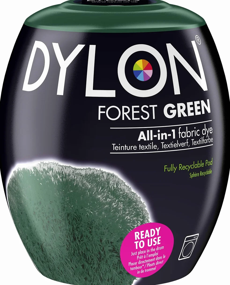 Dylon Maszyny Korzysta 05 Zielony Las Tkanin Barwnik Strąków 1 Sztuka