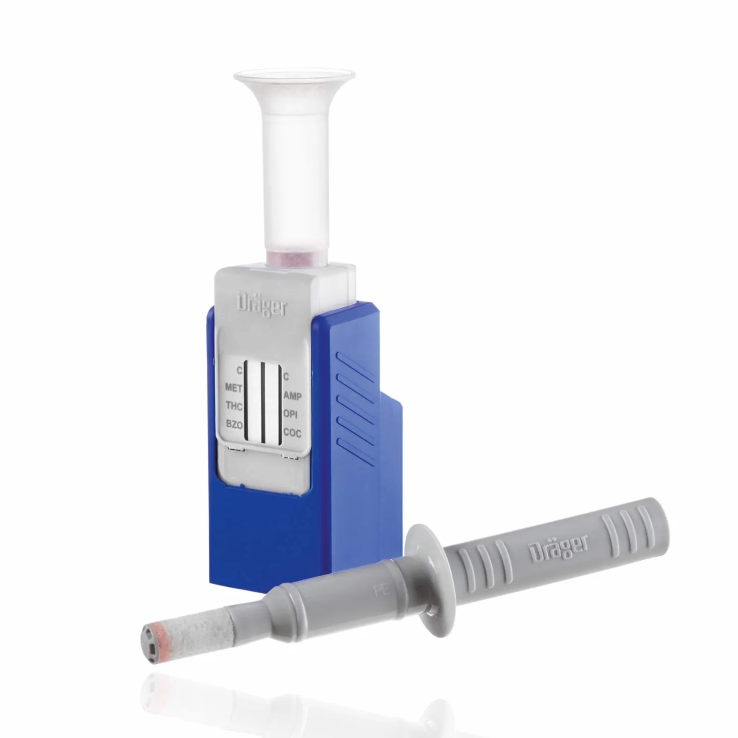 Dräger DrugCheck 3000 | 3X 6-panelowe testy leków na ślinę do użytku domowego | jednorazowego użytku | wykrywa THC, metamfetaminę, amfetaminę, benzodiazepinę, kokainę i opipaty