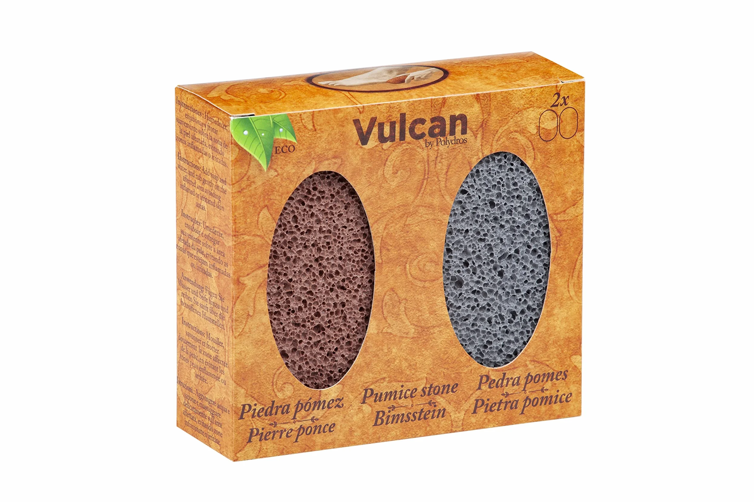 Vulcan Pumeks do stóp i dłoni, 2 sztuki
