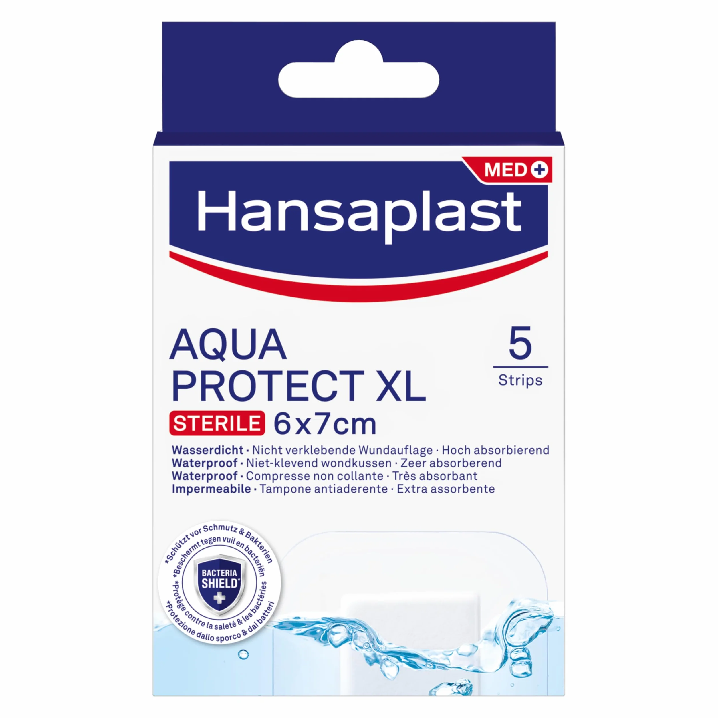 Hansaplast Aqua Protect XL plaster wyspowy, 5 sztuk
