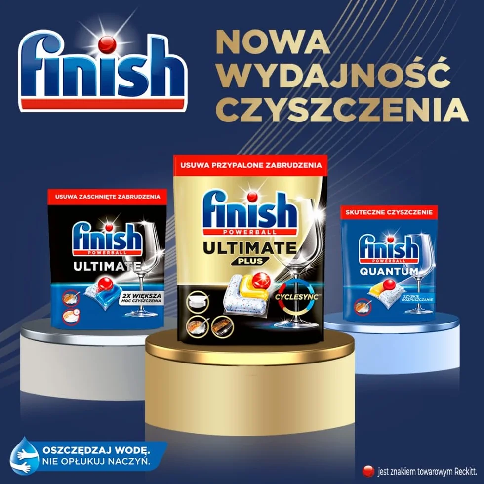 Kapsułki do zmywarki FINISH Ultimate All in 1 Lemon 100 szt