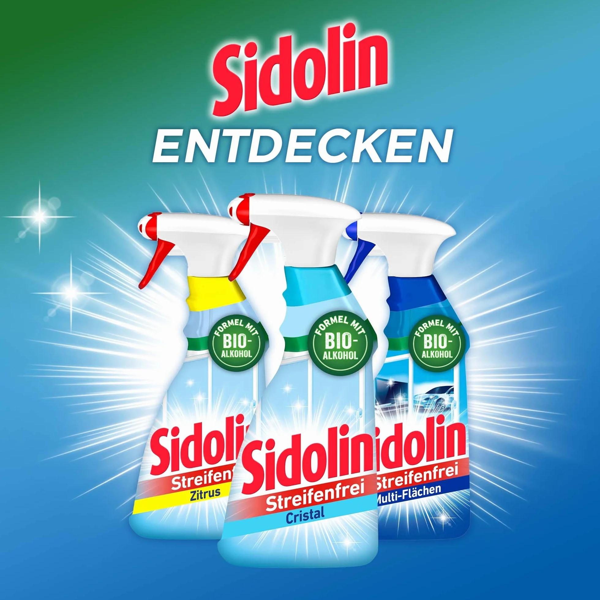 Sidolin Cristal płyn do czyszczenia szkła 500 ml butelka z rozpylaczem
