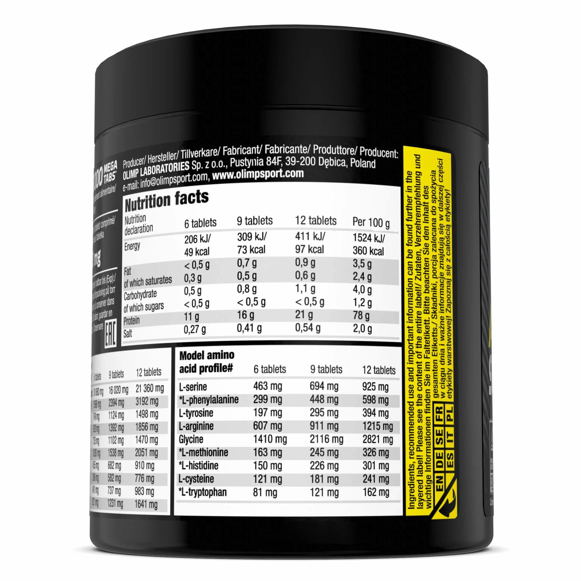 Olimp Anabolic Amino 9000 Mega Tabs® - 150 Tabletek