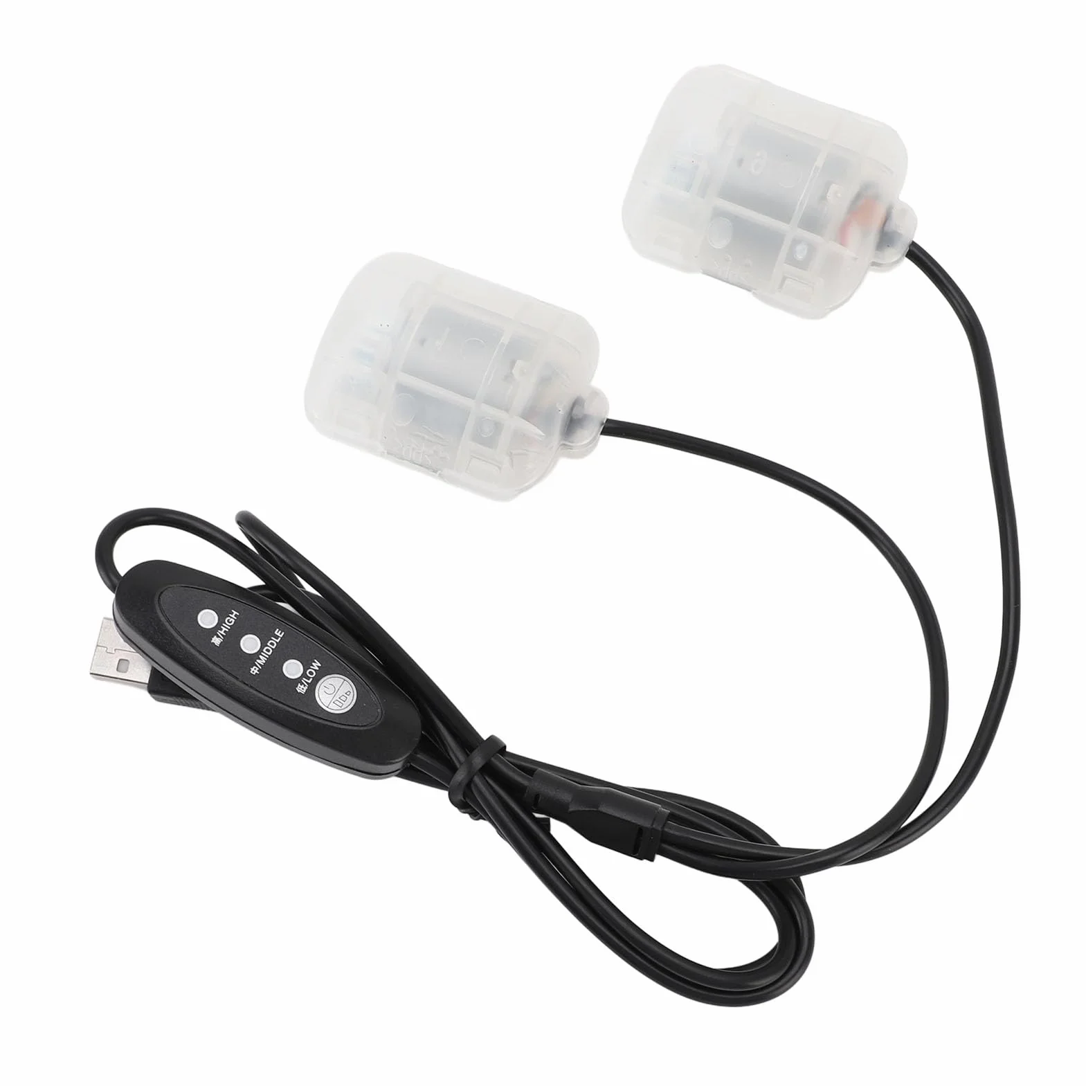 Silnik Wibracyjny USB 5V 3-Stopniowy do Masażu dla Poduszek Mat Pasków Butów z Przewodem 1,1m Wielofunkcyjny z Plastikową Klamrą