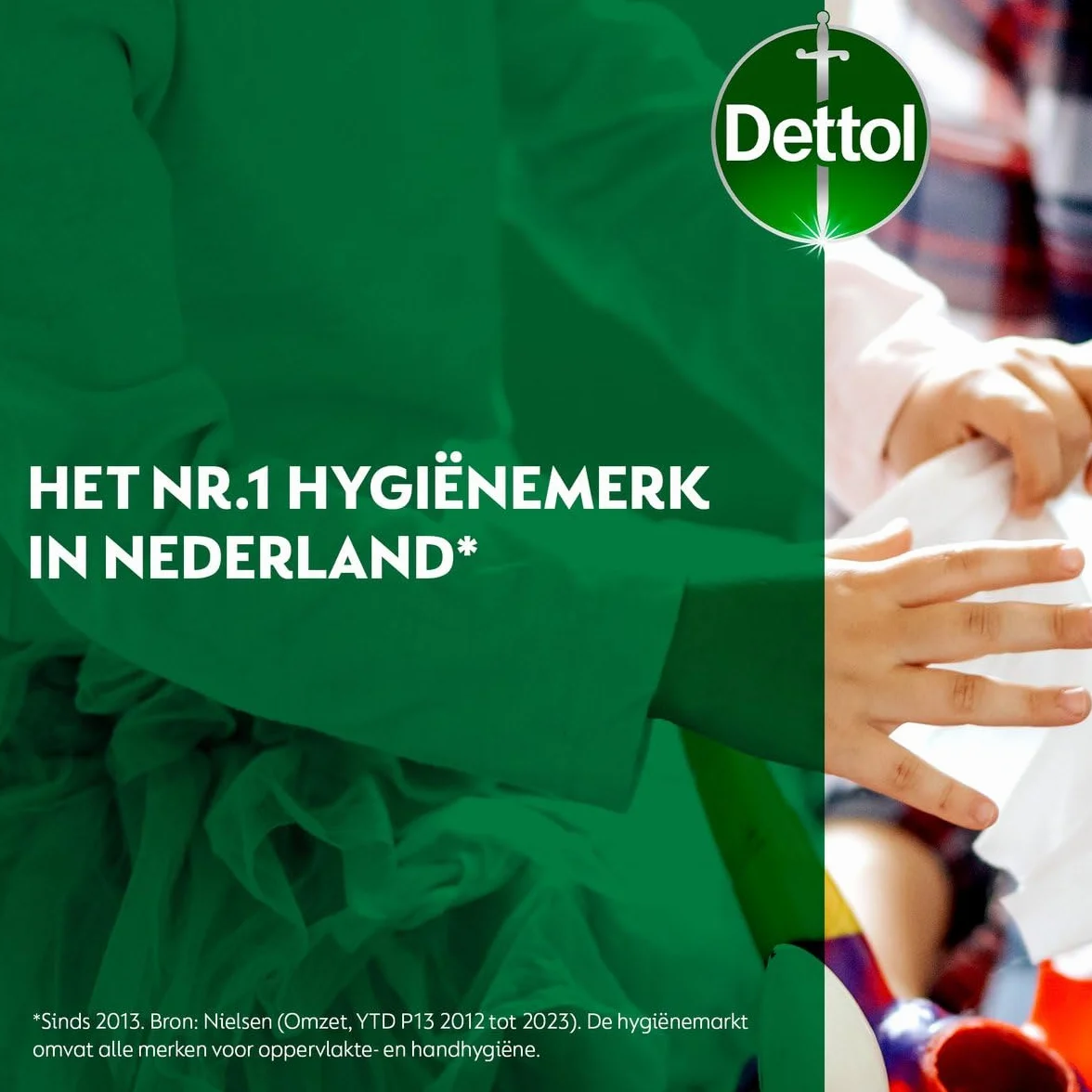 Dettol Power en Fresh Schoonmaakdoekjes Citrus 5 x 72 sztuki - opakowanie zbiorcze