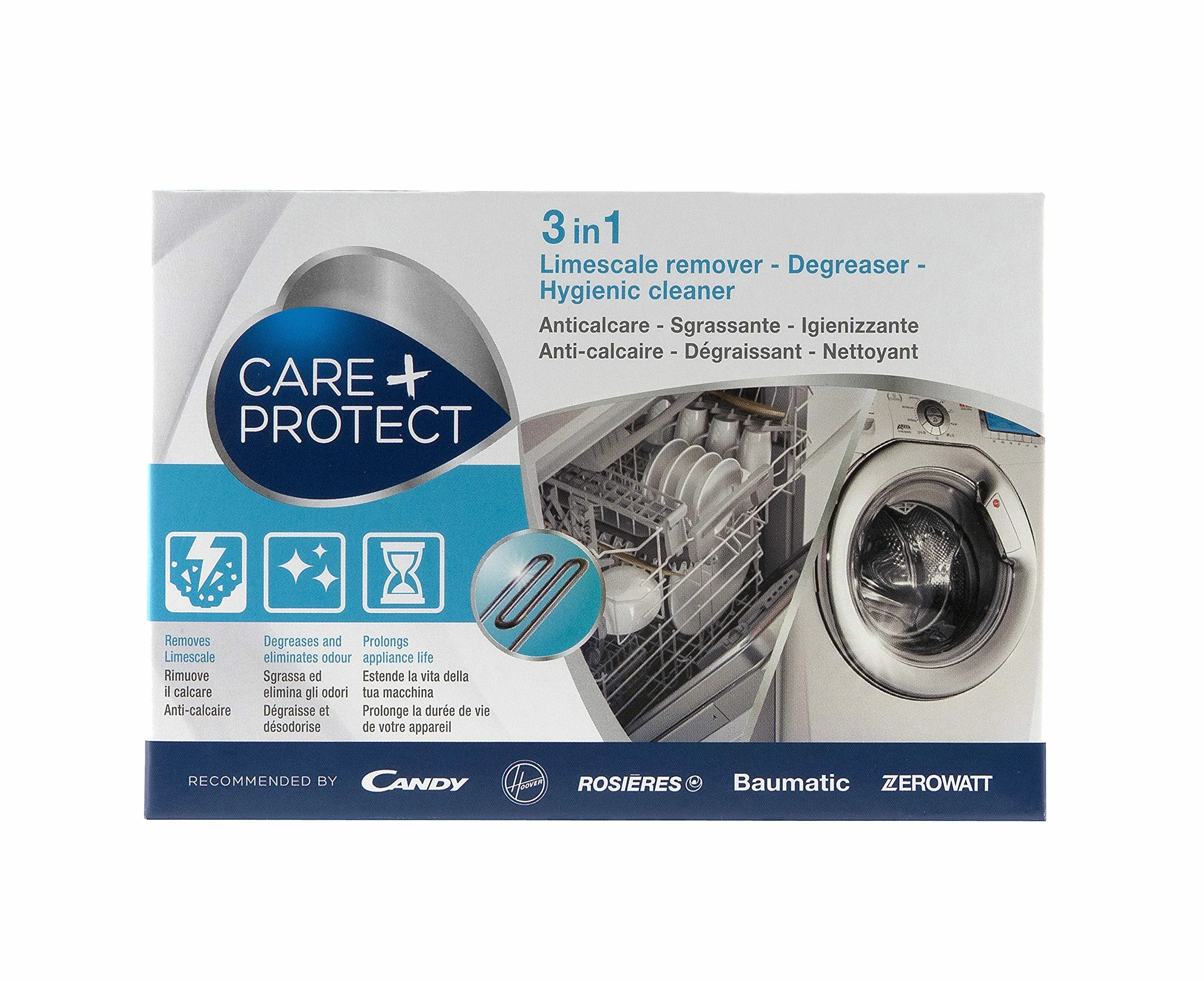 CANDY Anticalcare Sgrassante Igenizzante Lavatrice Lavasto Care+Protect