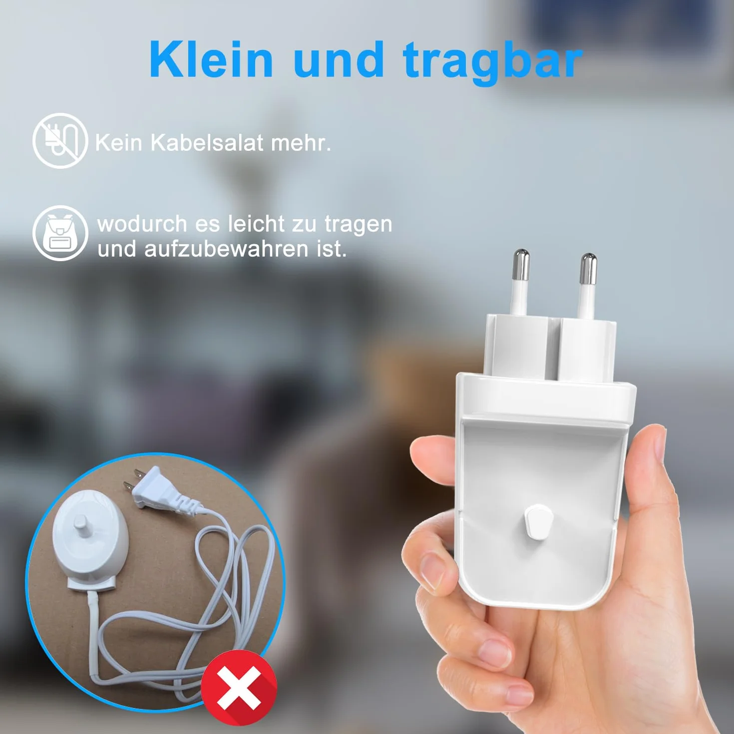 Ładowarka ścienna Braun Oral-B do szczoteczek elektrycznych Genius X iO3 iO4 iO5 iO6 Pro Vitality