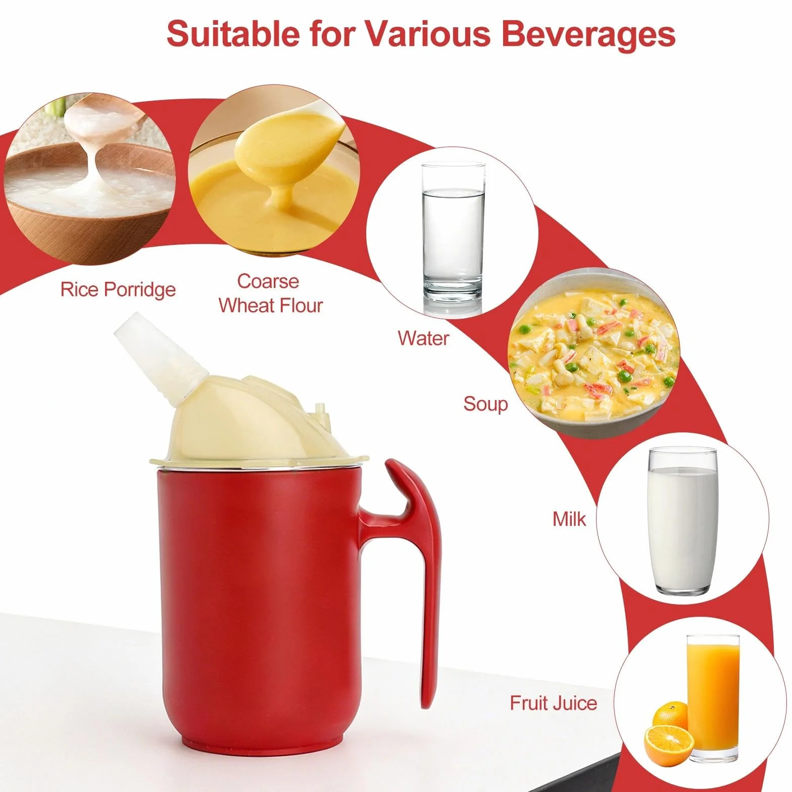 Kubek z dzióbkiem 3 w 1, dla seniorów, z uchwytem, dla dorosłych, szczelny, dla seniorów, pacjentów, z pokrywkami i słomką, 400 ml