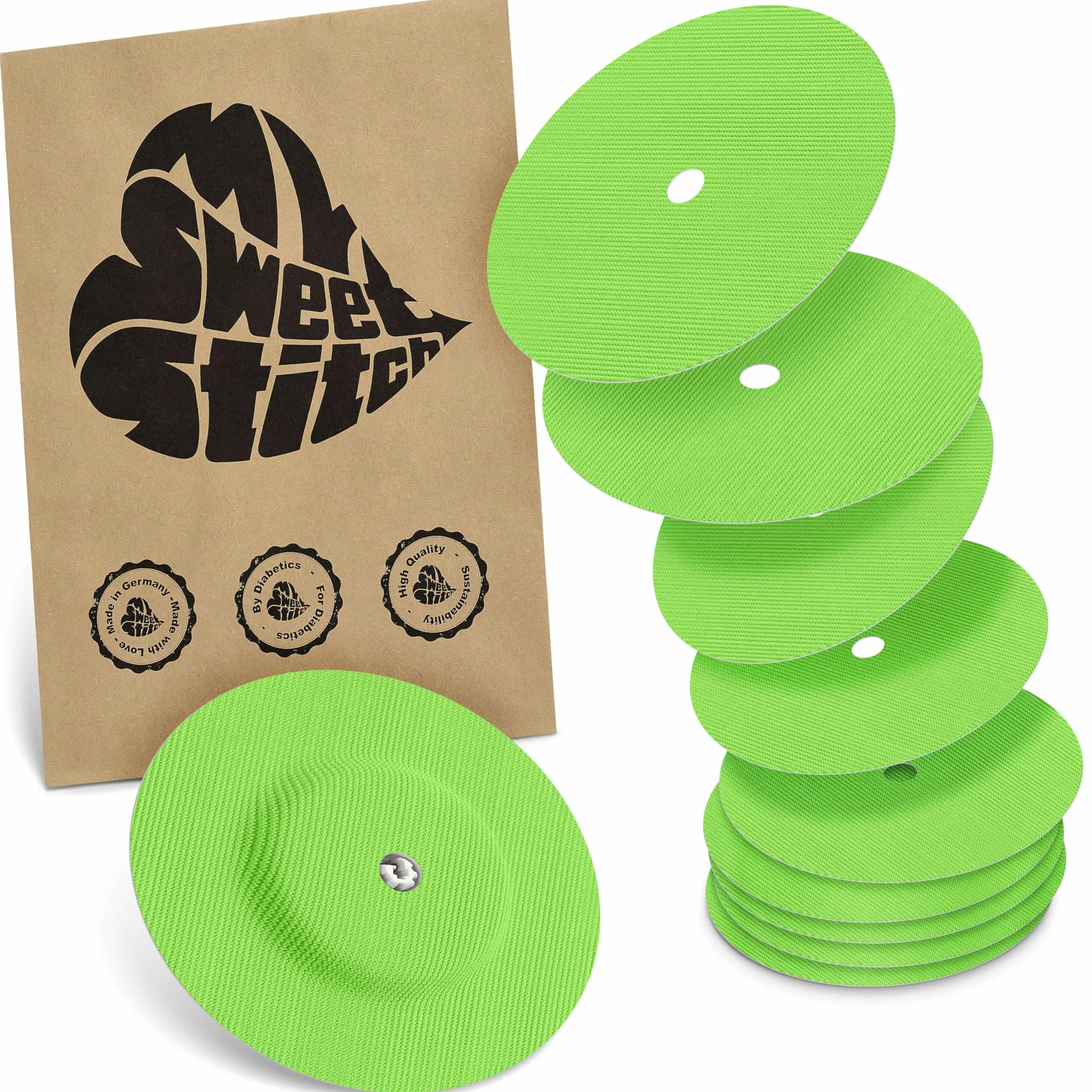 Plaster do sensora Freestyle Libre 1 i 2 Wodoodporny okrągły Ø 65mm Zielona 10 sztuk