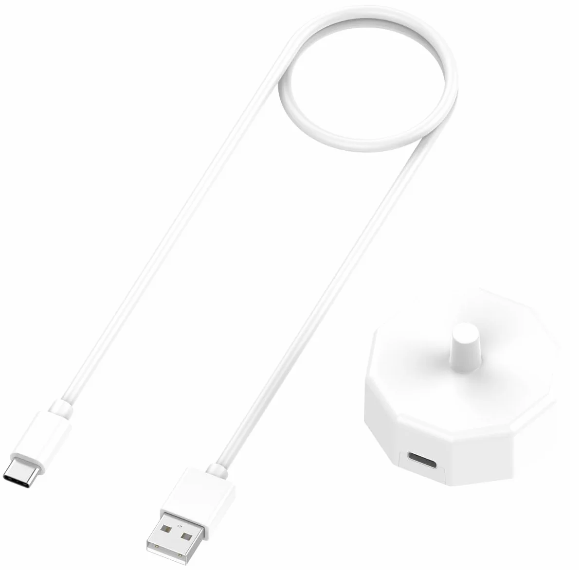 Ładowarka indukcyjna USB-C do podróży, kompatybilna z elektrycznymi szczoteczkami do zębów, kolor brązowy Oral B