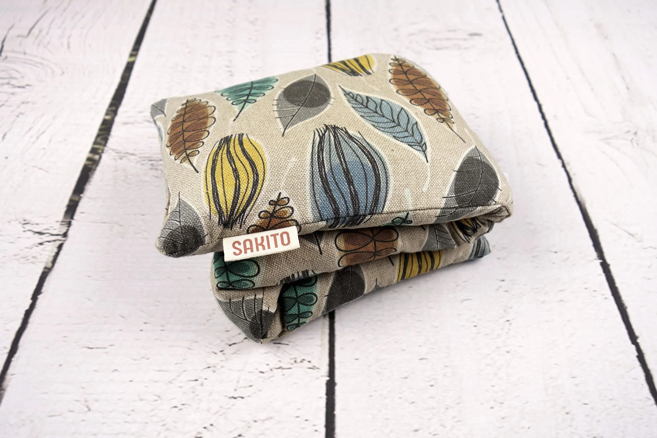 Podkładka Grzewcza Pod Nasiona Pszenicy - Poduszka Cieplna z Ziarnami do Mikrofalówki - Poduszka Grzewcza pod Kark (55x12 cm) Nadzienie z Nasion Pszenicy i Lawendy