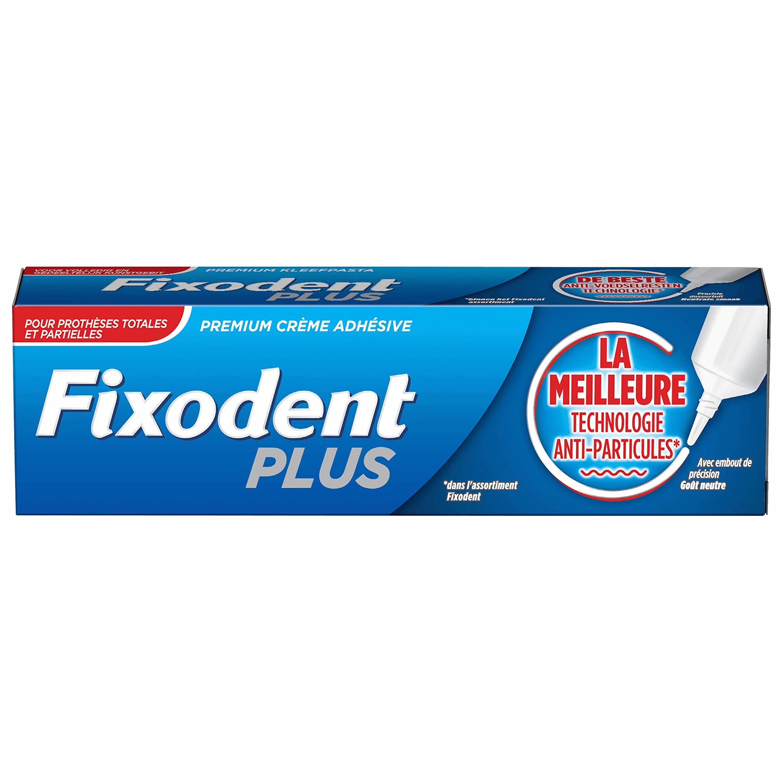 Fixodent Plus - Pasta klejąca, Pozostałość Anti-Food - 40 ml