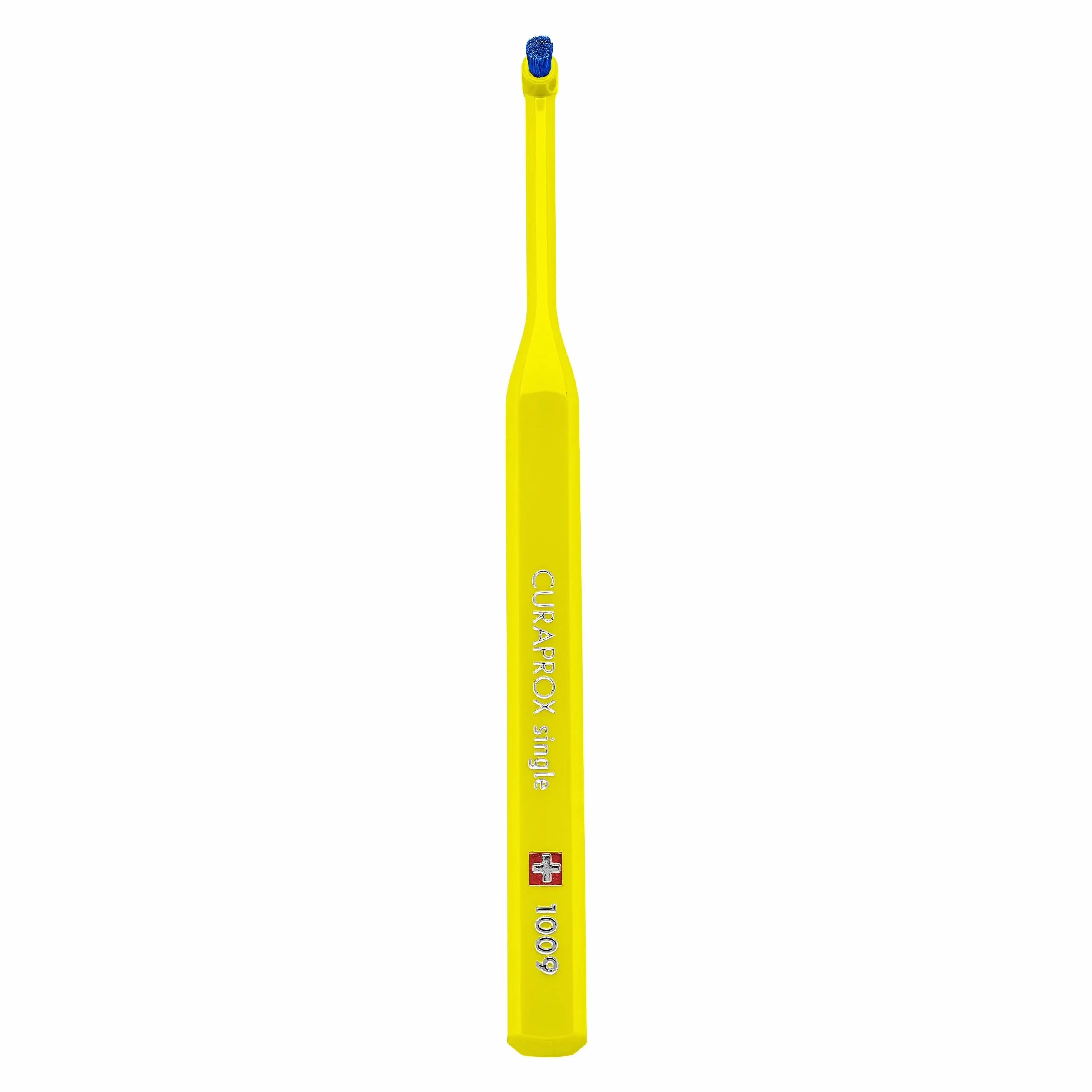 Curaprox CS 1009 pojedyncza Szczoteczka do zębów-szelki, implanty i izolowane zęby/Ultra-miękka pojedyncza Kępka | ukierunkowane czyszczenie Gumline/zaprojektowane w Szwajcarii