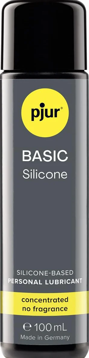pjur BASIC Silicone- lubrykant silikonowy idealny dla początkujących - nadaje się do prezerwatyw i się nie klei - dla mężczyzn i kobiet (100ml)