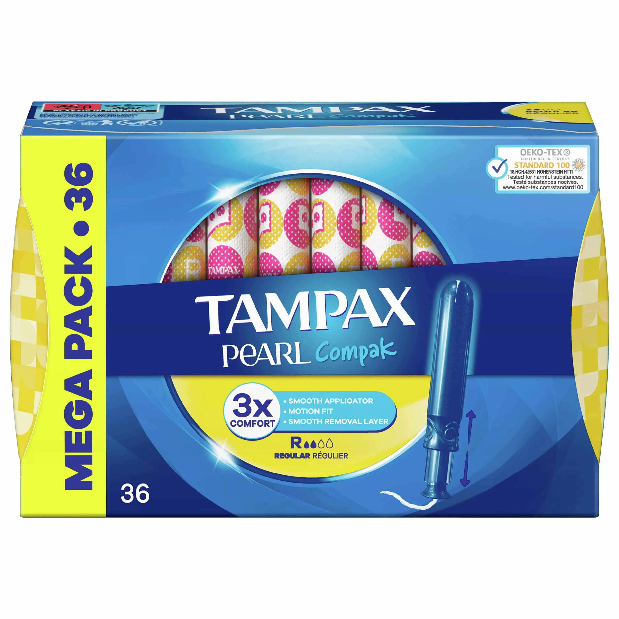 Tampax Compak Pearl Regular tampony, 36 sztuk