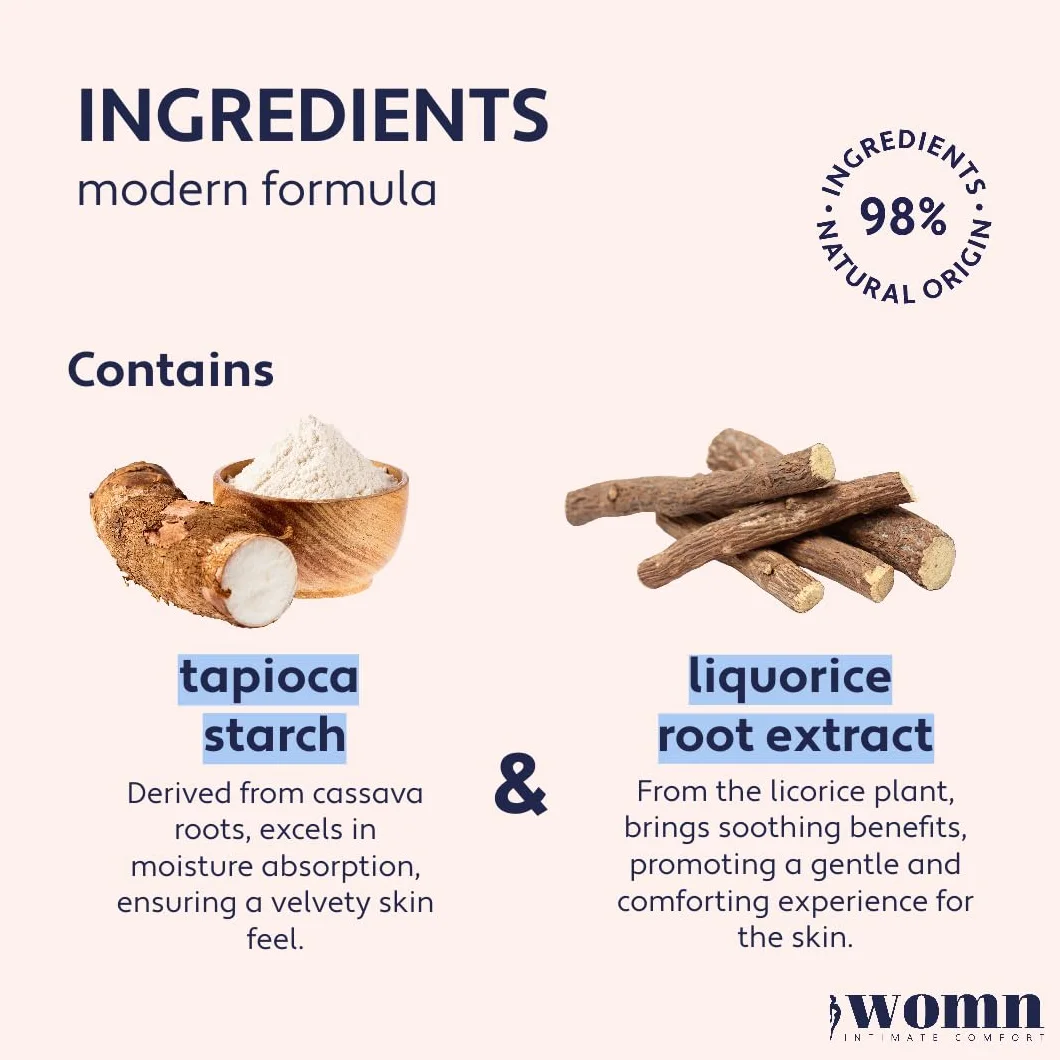 womn Intimate Comfort Dry & Fresh Liquid Powder – płynny puder do ciała, bez talku, przeciw wilgoci, otarciom i nieprzyjemnym zapachom, 50 ml