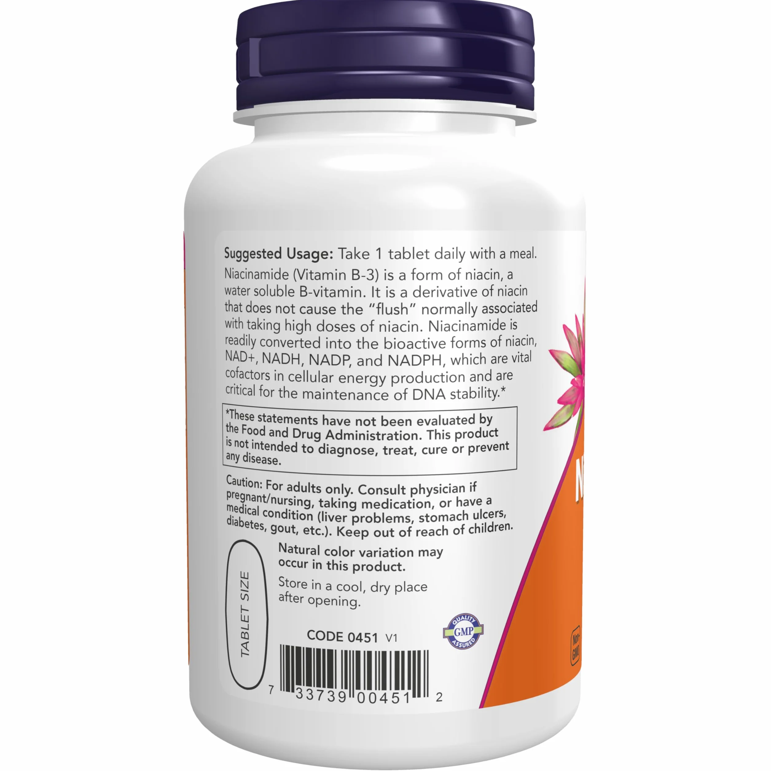 NOW Foods Niacinamide 1000mg 90 Tablets