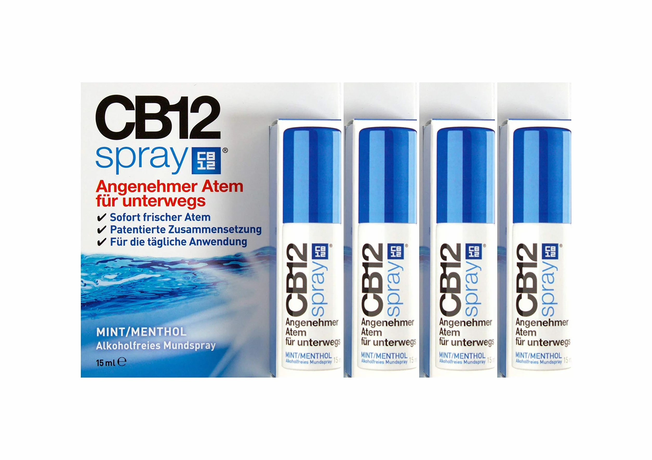 CB12 Spray 15 ml bezalkoholowy spray do ust świeży oddech